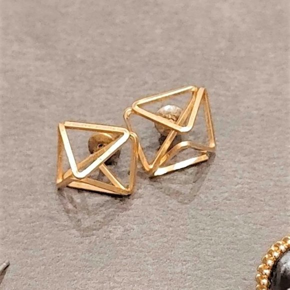 A Collection of Beautiful Gold (Costume Jewellery) Rings and Earrings from Blue - Picture 4 of 7